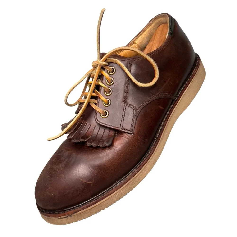 Eastland Leather Oxfords Mens 10.5 Brown Franklin 1955‎ Ed Kiltie Derby Shoes